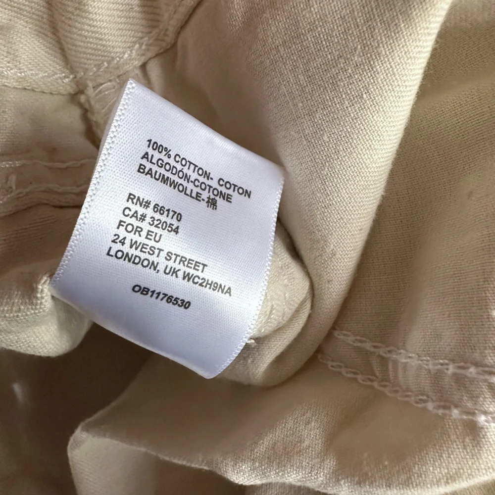 NWT BDG Baggy Jean High Rise in Ivory Size 34|18 Loose Denim Cotton Casual - Picture 8 of 8